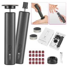2-in-1 Electric Foot Callus Remover & Nail Grinder – Rechargeable Foot Care Kit with 40 Sanding Discs