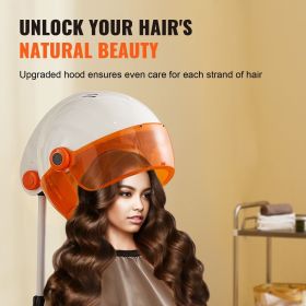 VEVOR Hooded Standing Salon-Grade Hair Dryer: 1875W Powerful Stand Dryer, Adjustable Timer & 3 Heat/Speed Options