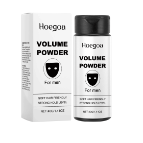HOEGOA Styling Powder with Gentle Ingredients No-Rinse, Volumizes, Controls Oil, Refreshing, Light, Long-Lasting Hold
