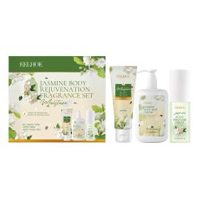EELHOE Jasmine Care Set Gently Cleanses And Moisturizes Skin Jasmine Light Fragrance Leaves Fragrance For