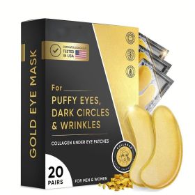 Under Eye Patches, Gold Eye Mask, Reduce Puffy Eyes And Lighten Dark Under Eyes, Reduce Wrinkles And Fine Lines (Option: 20p)