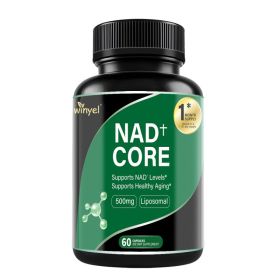 60 Capsules Of High-concentration Liposomal NAD Enhancer - Energy, Focus, And Healthy Aging, Containing Nicotinamide Riboside and Resveratrol (Option: 1 PCS)