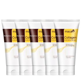 Collagen No Heat Hair Mask Deep Repair Dry Damaged Hair Smooth Frizz Boost Shine Volume (Option: 600mL)