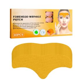 Forehead Wrinkle Patch,Anti-Wrinkle Forehead Patches With Collagen & Centella Asiatica For Frown Lines, Wrinkles, Fine Lines (Option: Yellow)